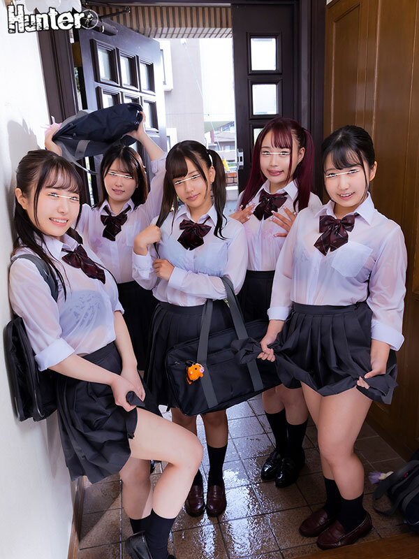 avxxx เมื่อน้องสาวพาเพื่อนๆมาหลบฝนที่บ้าน HUNTB-699 3
